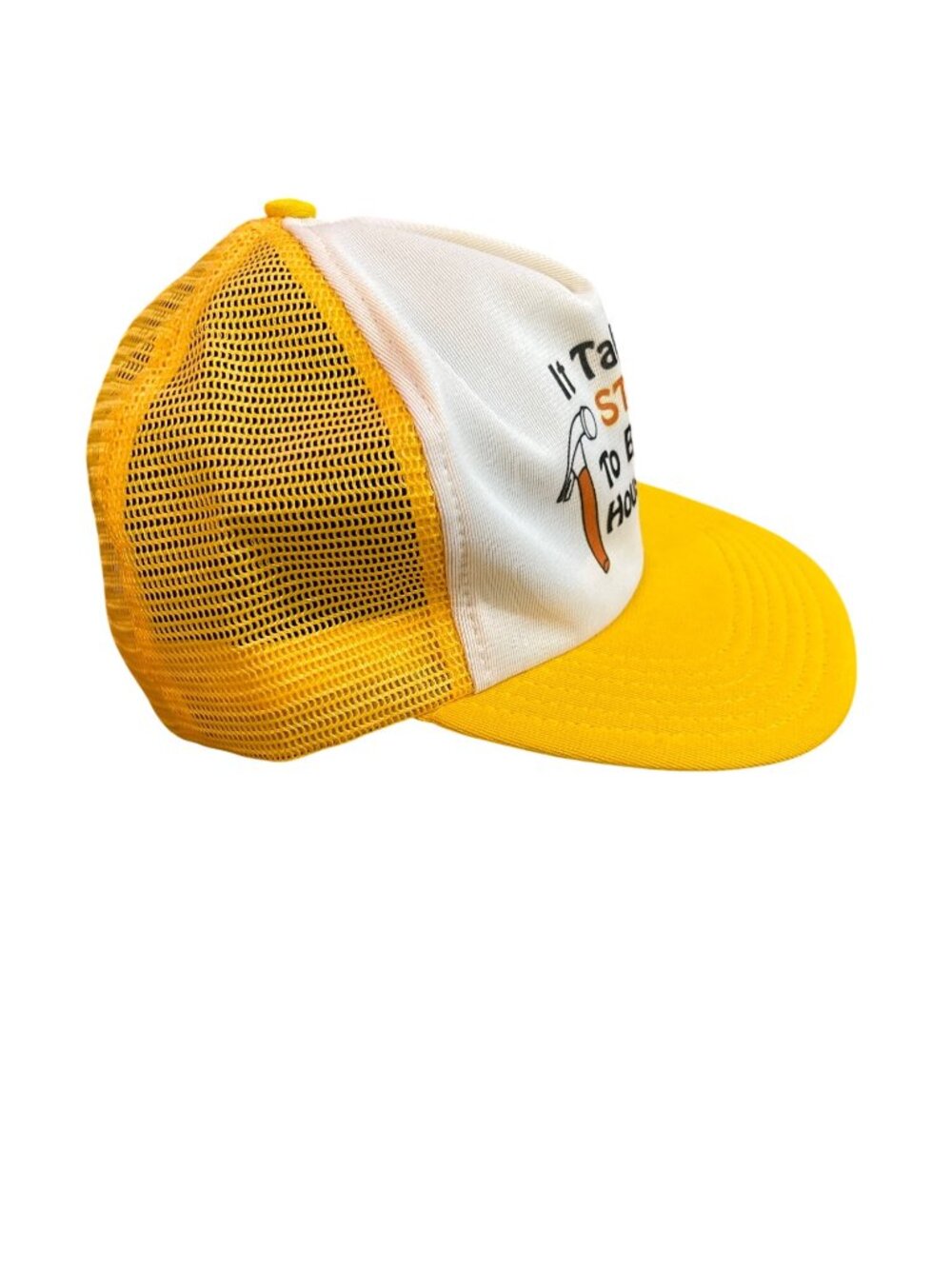 Vintage It Takes Studs To Build Houses Trucker Hat Snapback Used - Picture 3 of 11